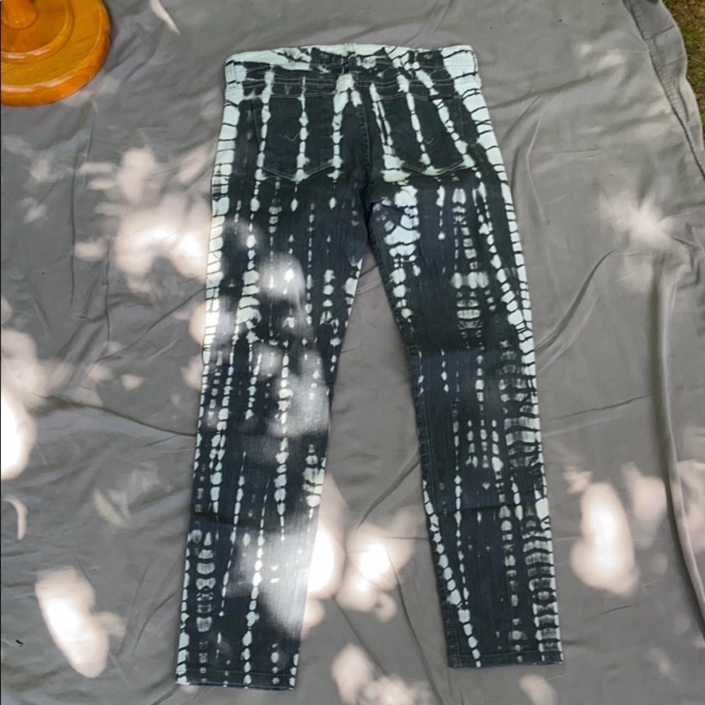 Hudson Krista Super Skinny Jeans - gray tie dye